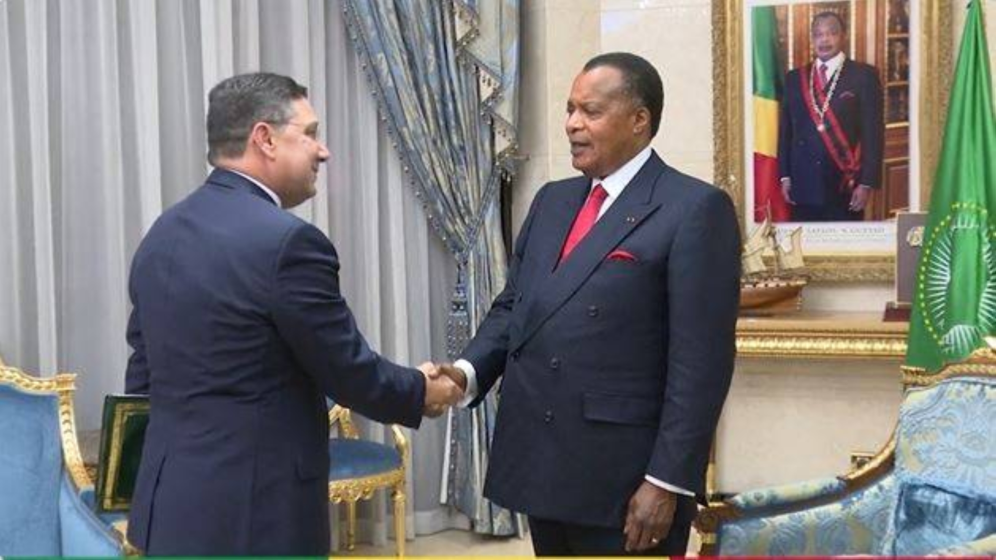 Le Pr Sident Du Congo Sassou Nguesso Re Oit Nasser Bourita Porteur D