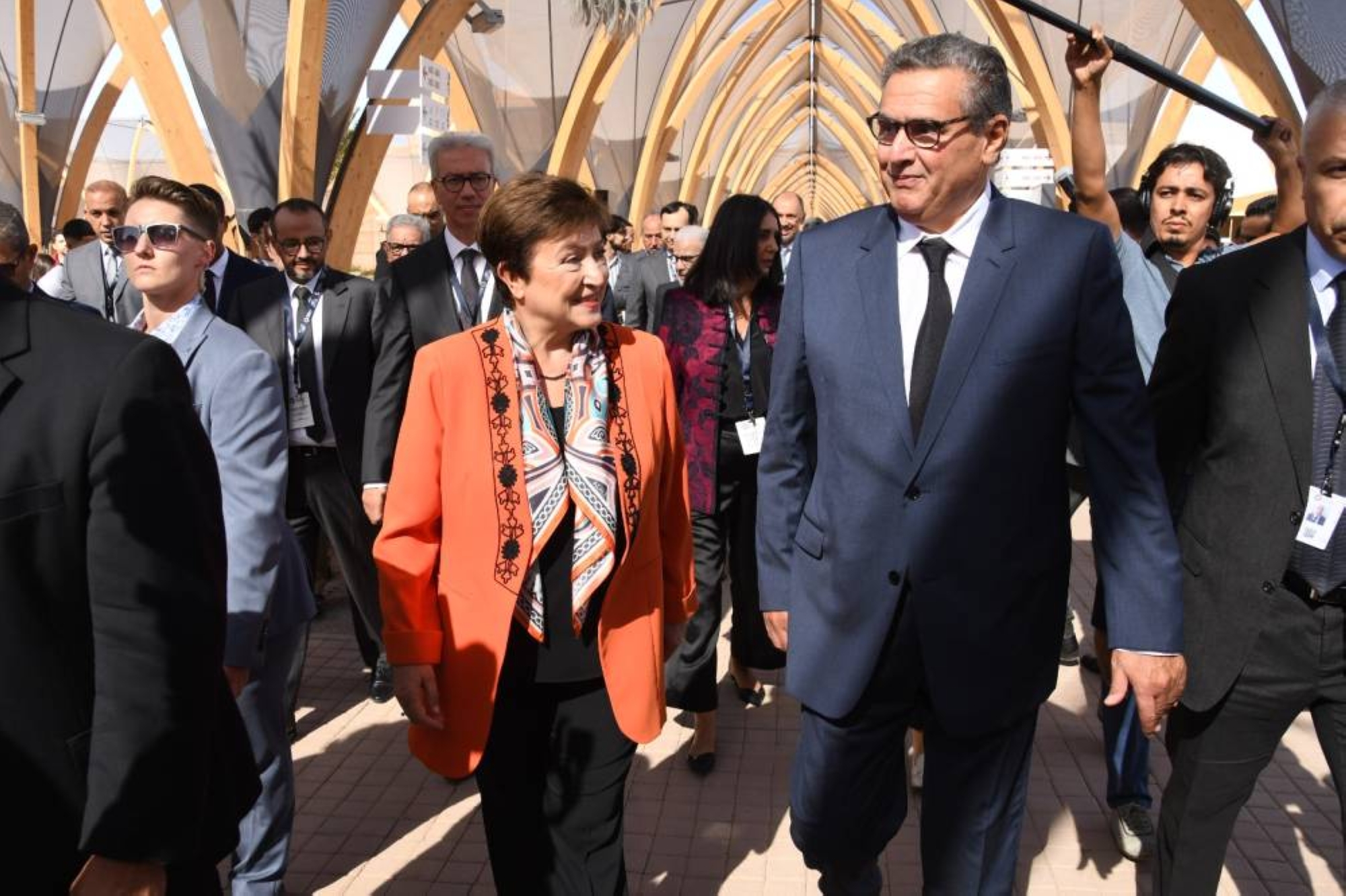 Assemblées annuelles BM-FMI : Akhannouch s'entretient avec Kristalina Georgieva