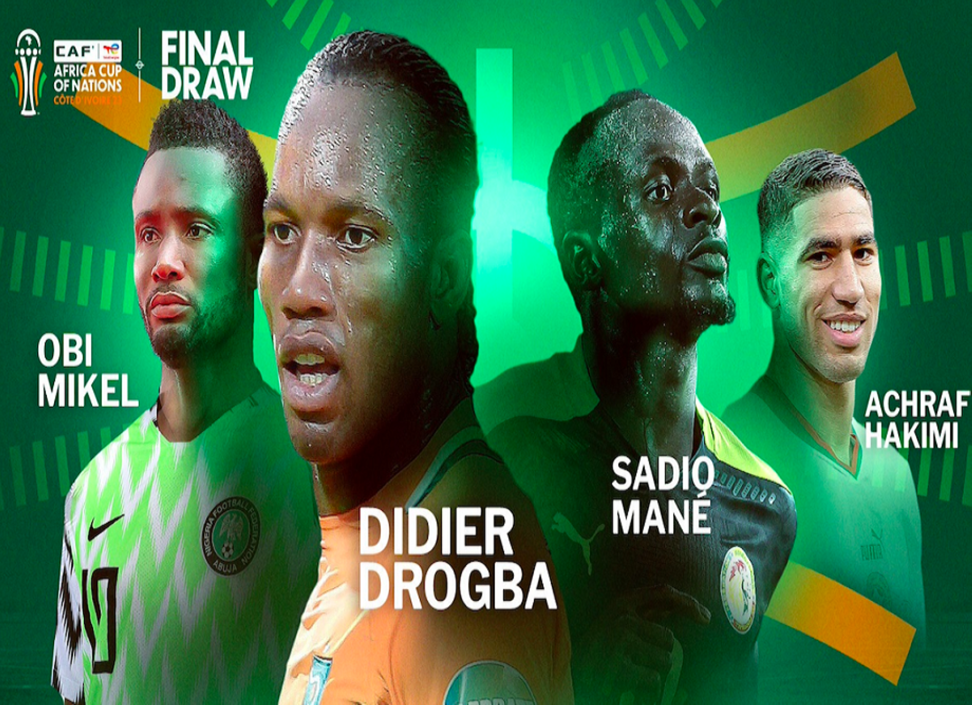 CAN 2023 : Hakimi, Drogba, Mikel, Mané chargés du tirage au sort (CAF)