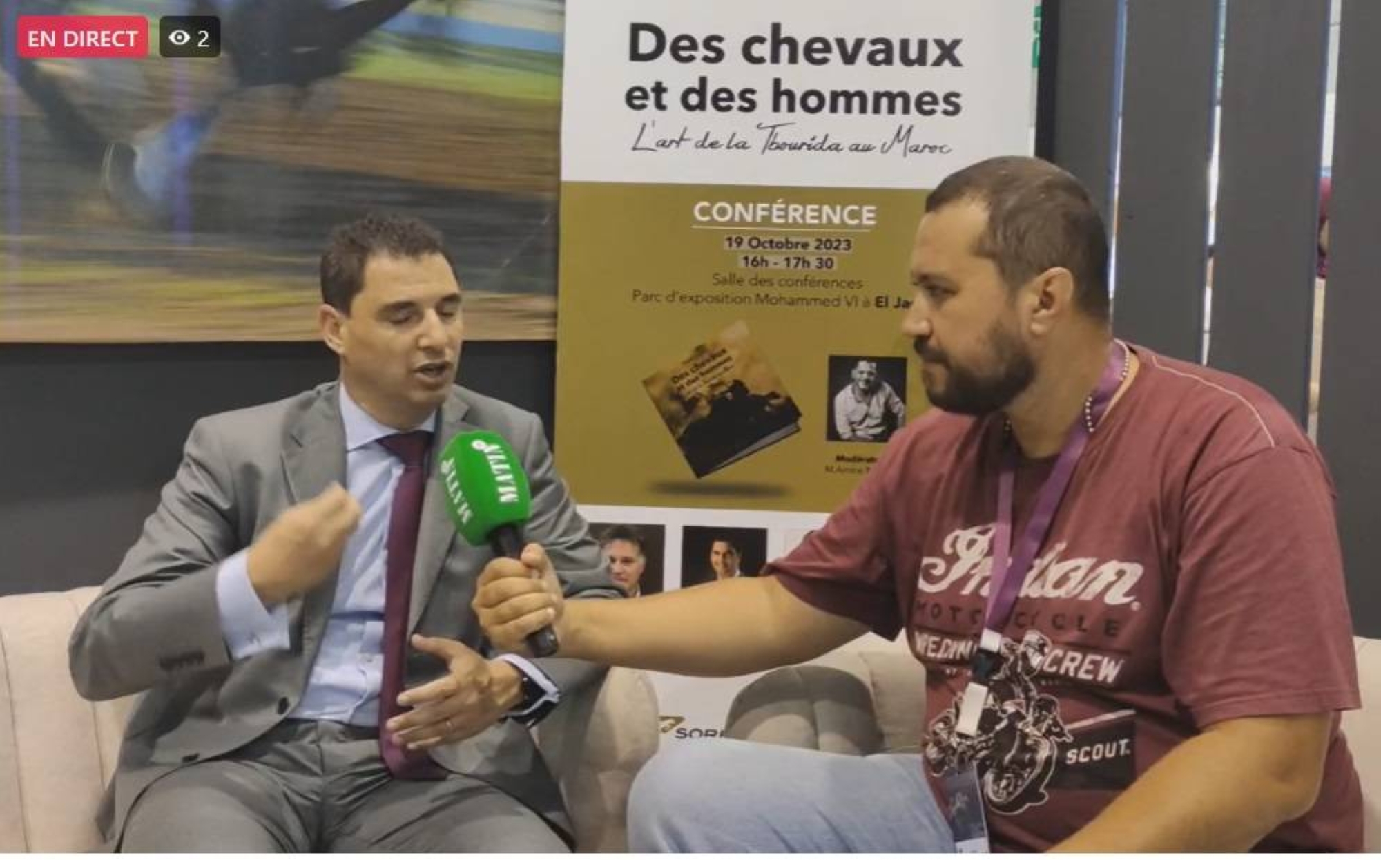 En direct du Salon du cheval 2023 : entretien avec le PDG de la SOREC, Omar Skali