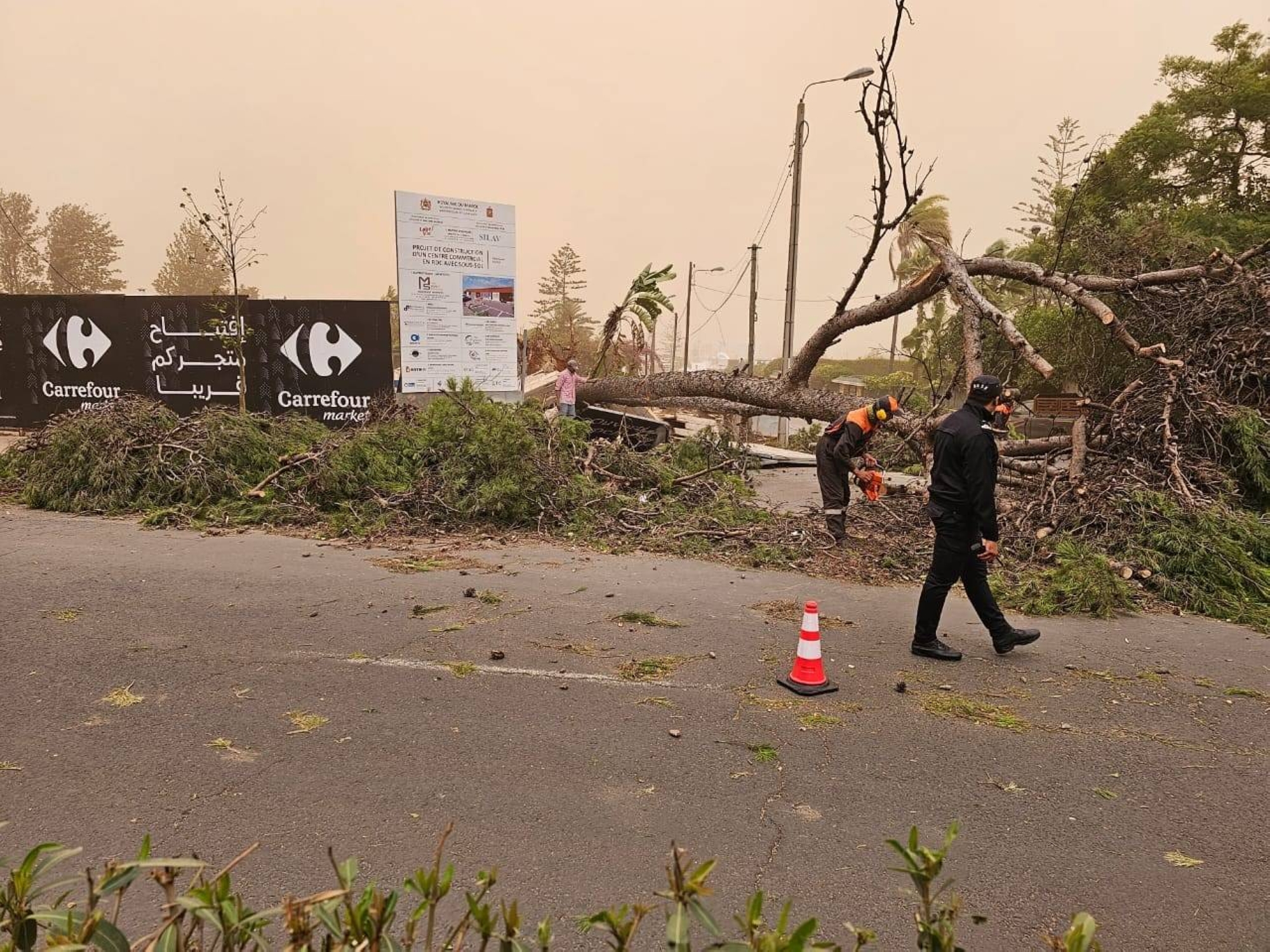 Le Maroc touché par de fortes rafales de vent provoquées par la tempête