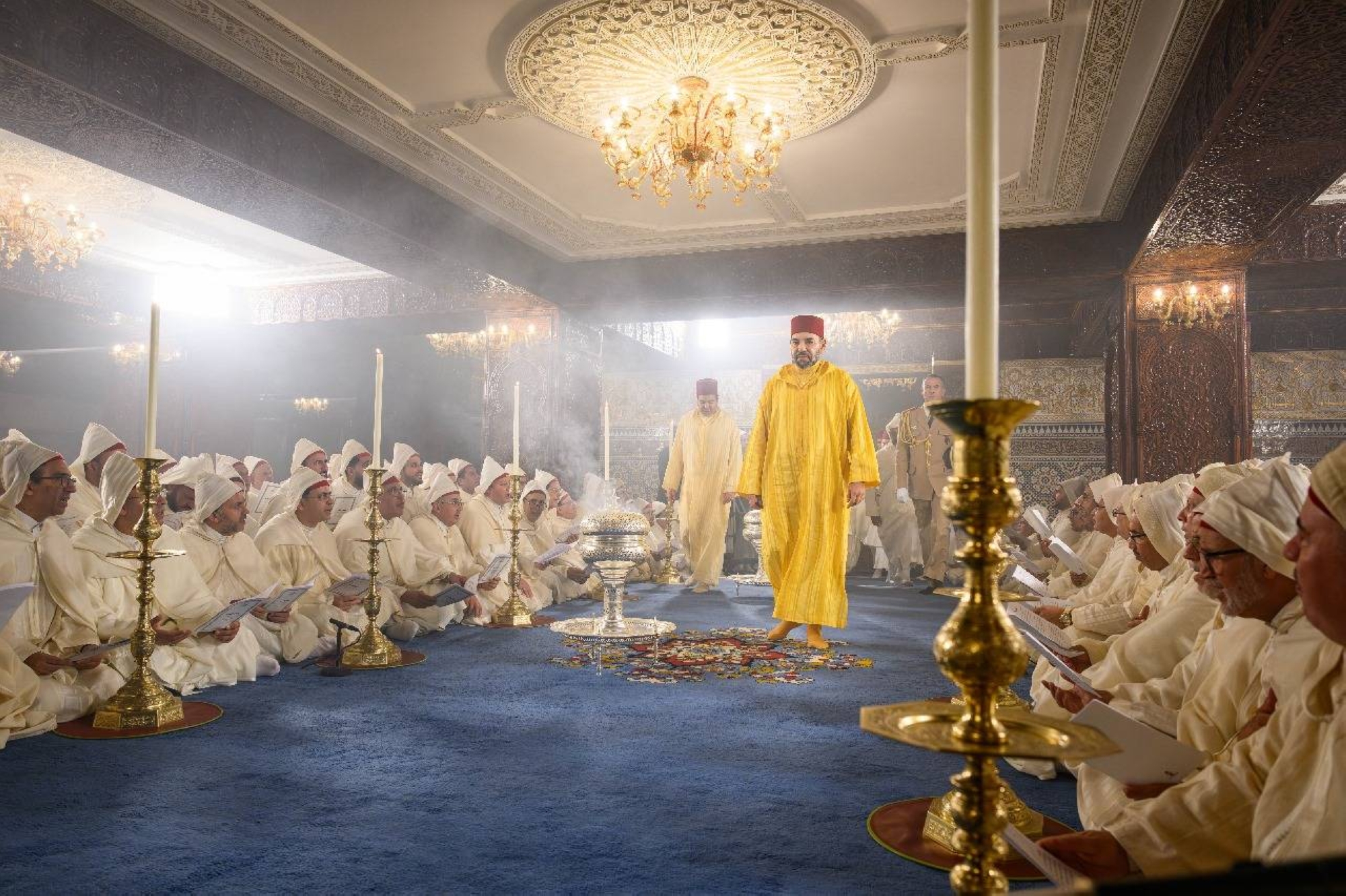 25è anniversaire de la disparition de Feu S.M. le Roi Hassan II : S.M. le Roi, Amir Al-Mouminine, préside une veillée religieuse