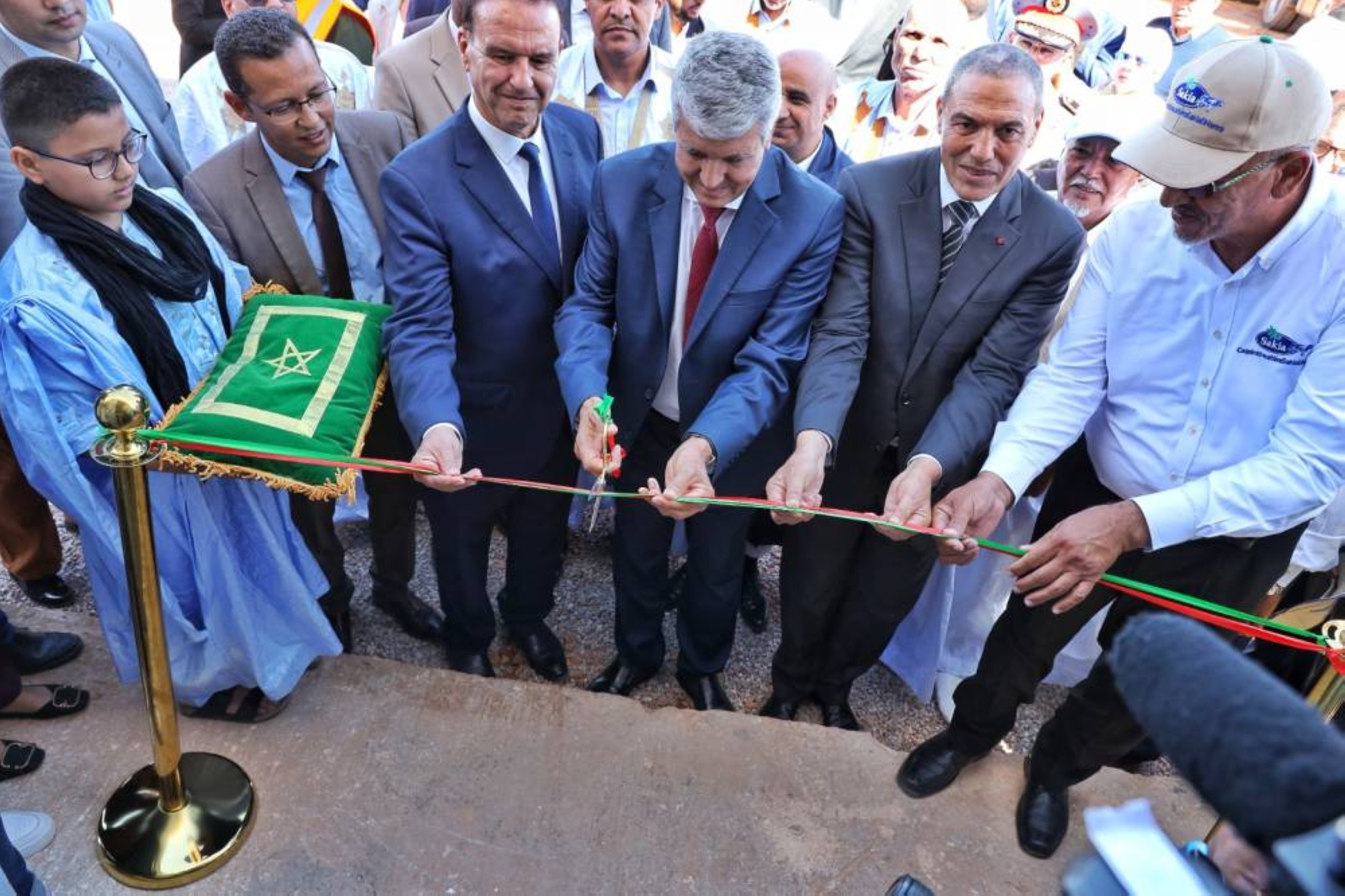 La 1ère tranche du projet d'aménagement hydro-agricole de Oudiyat Tious lancée à Boujdour