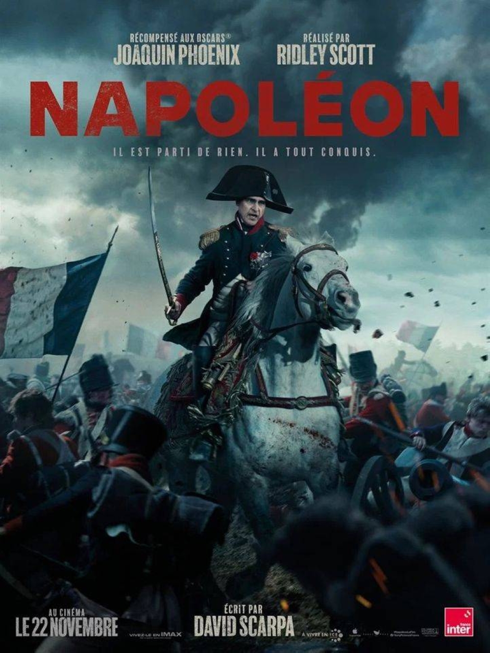 «Napoléon» de Ridley Scott en salles nationales ce 22 novembre