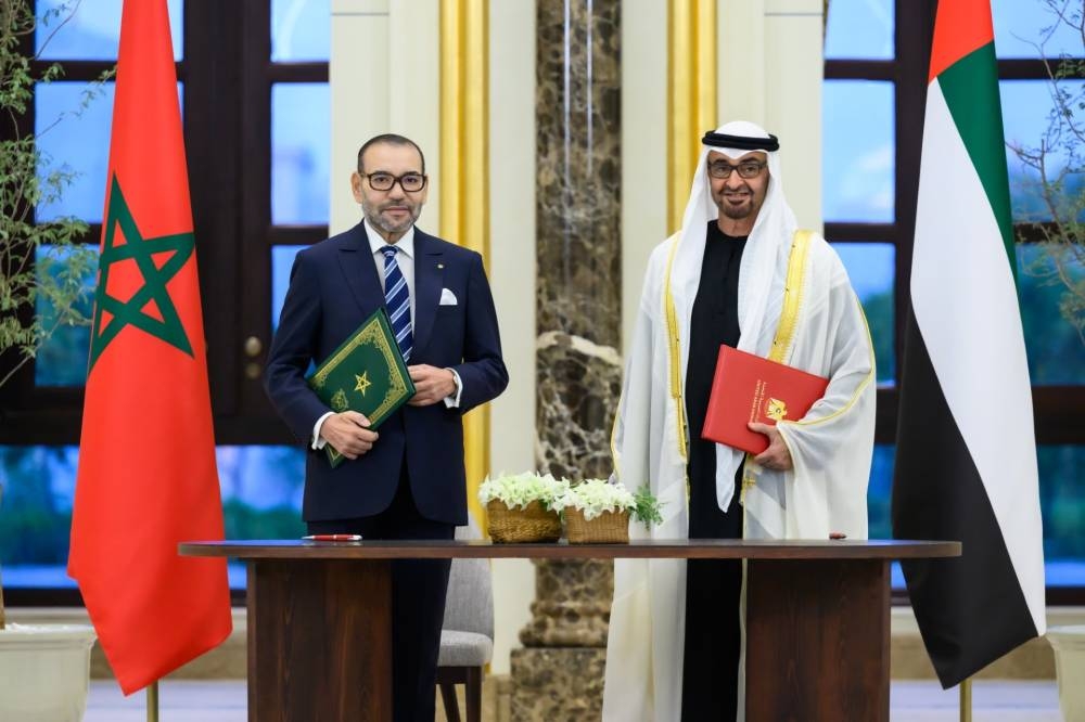 S.M. le Roi et le Président de l'EEAU signent la Déclaration "Vers un partenariat novateur, renouvelé et enraciné entre le Royaume du Maroc et l’Etat des Emirats Arabes Unis"