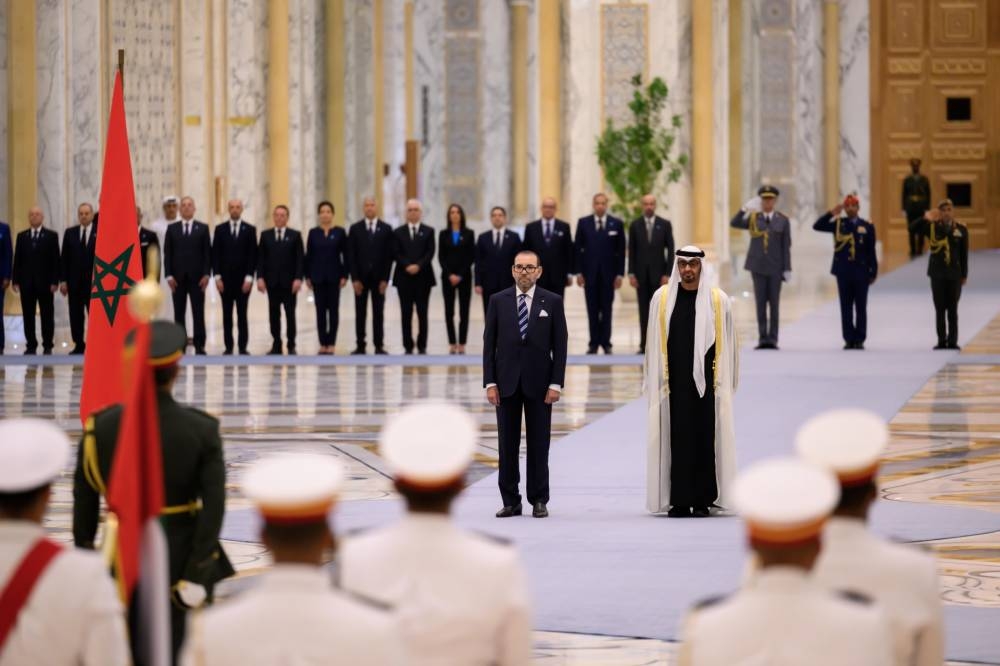Communiqué conjoint adopté à l’issue des entretiens entre S.M. le Roi Mohammed VI et S.A. Cheikh Mohammed Ben Zayed Al-Nahyane, Président de l’Etat des Emirats Arabes Unis