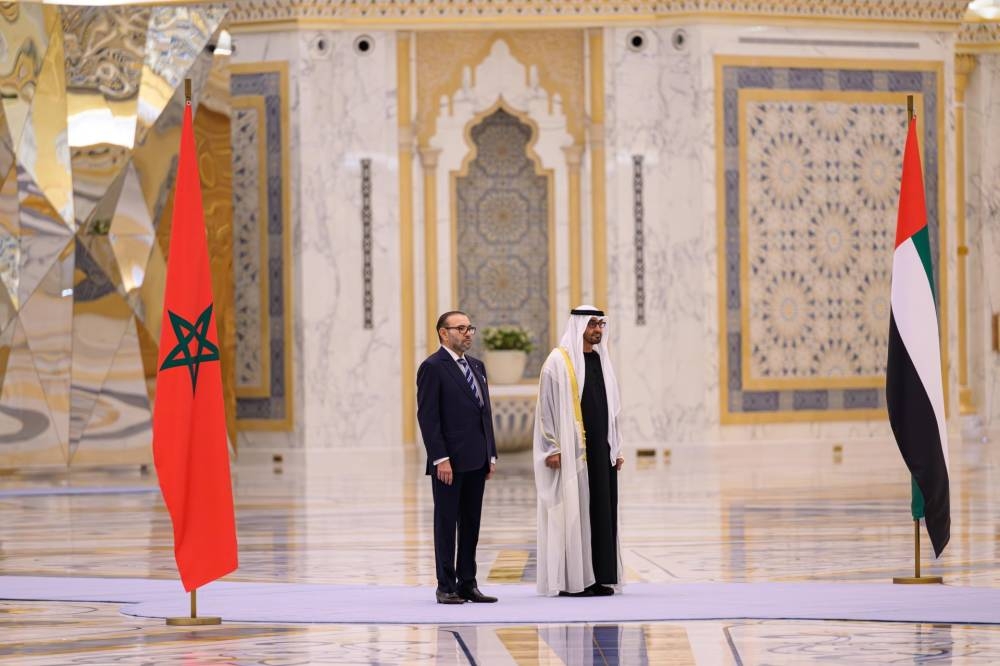 Entretiens en tête-à-tête entre S.M. le Roi Mohammed VI et le Président de l’Etat des Emirats Arabes Unis