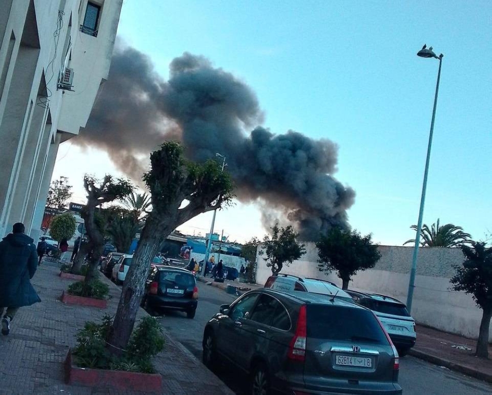 Grand incendie déclenché ce vendredi à Derb Ghallef