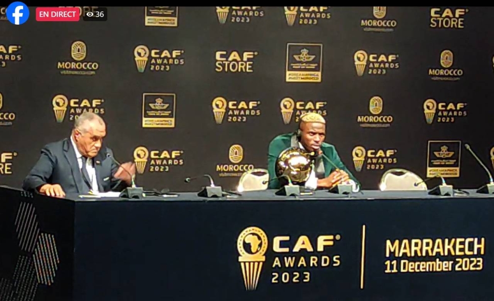 En direct de Marrakech : le point de presse de CAF Awards