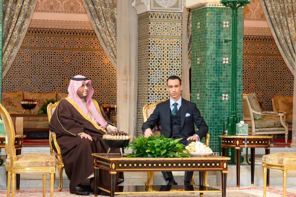 S.A.R. le Prince Héritier Moulay El Hassan reçoit S.A.R. le Prince Turki Ben Mohammed Ben Fahd Ben Abdulaziz