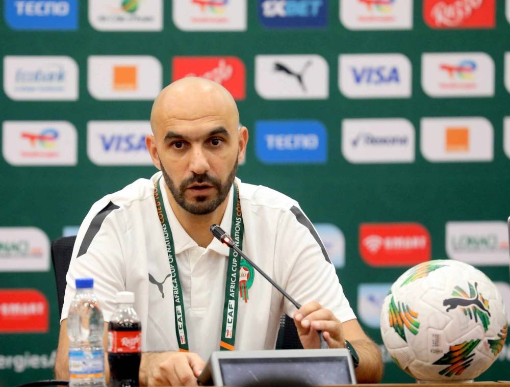 CAN 2023 : On aurait préféré jouer la nuit, mais on va s’adapter (Regragui)