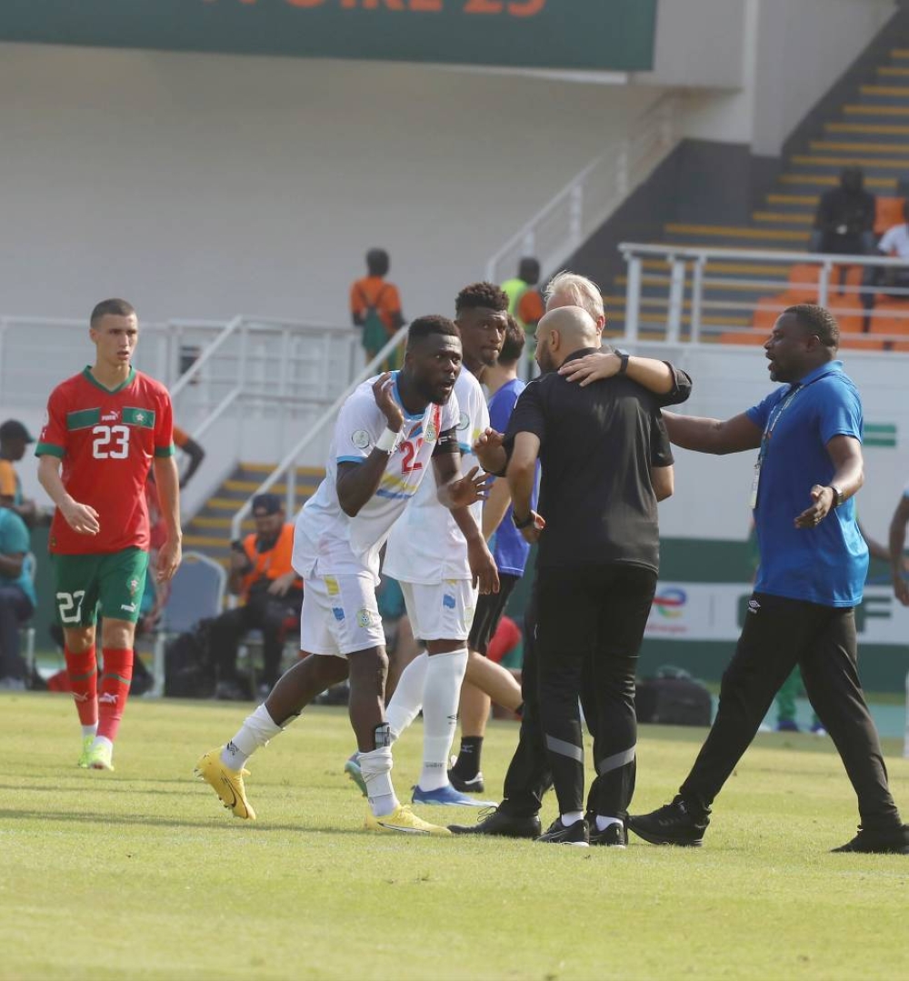 CAN 2023 : récit de l’altercation entre Walid Regragui et Chancel Mbemba