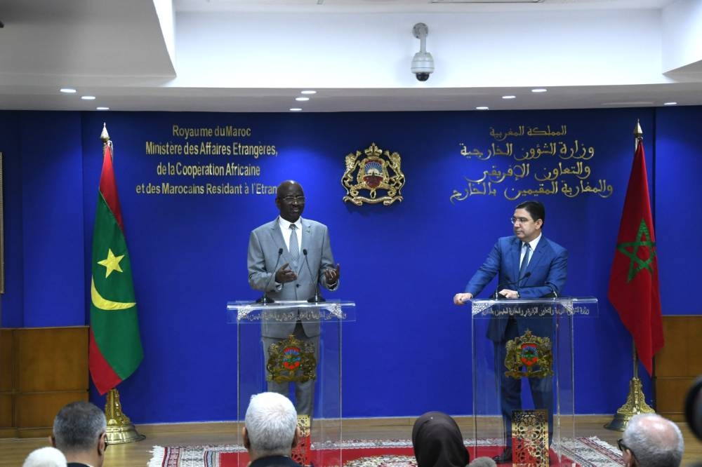 En direct : Nasser Bourita reçoit son homologue mauritanien, Mohamed Salem Ould Merzoug