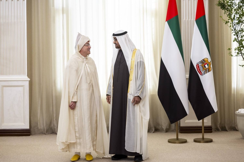 Ahmed Tazi présente ses lettres de créance au président de l'État des Émirats Arabes Unis