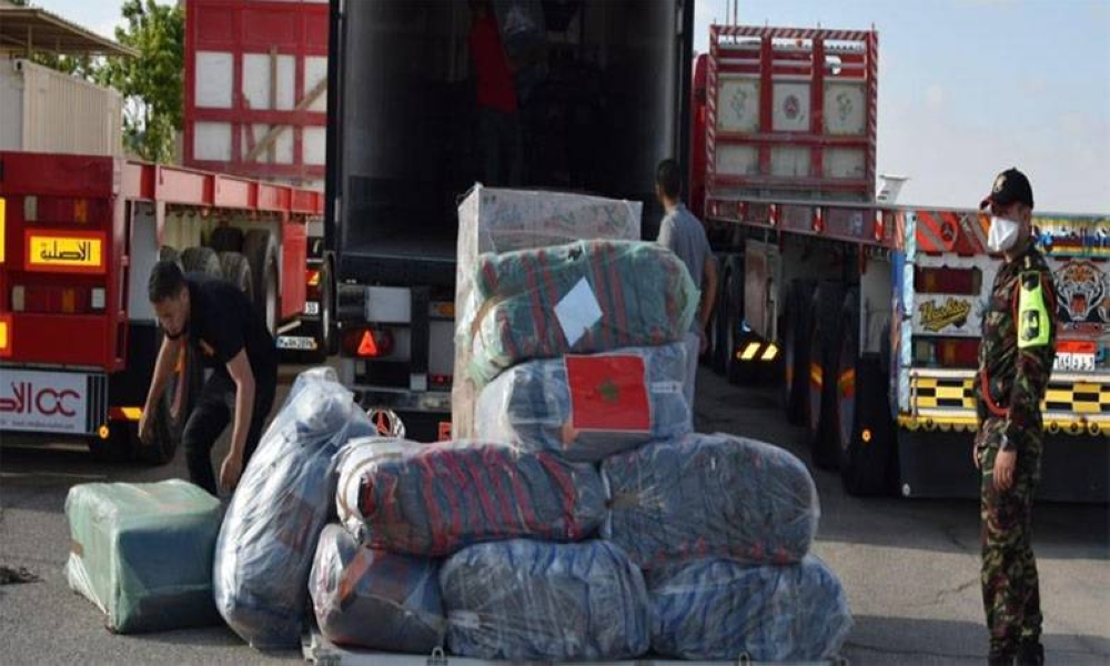 Sur Instructions Royales, déploiement d’une aide humanitaire à la population de Gaza et d’Al Qods