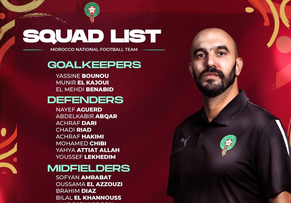 Lions de l'Atlas : La liste des joueurs convoqués pour les matchs amicaux face à la Mauritanie et l'Angola