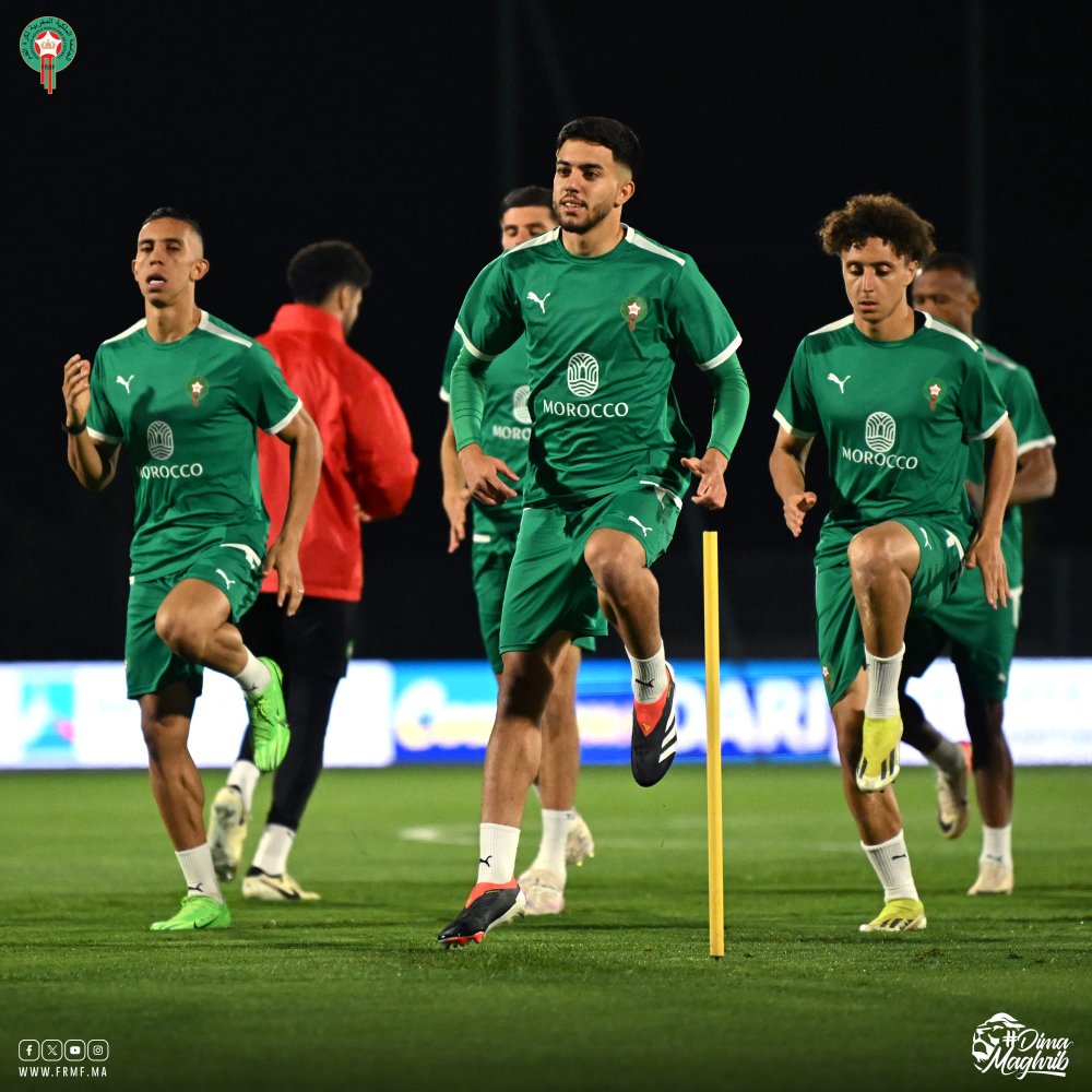 Les Lions de l’Atlas entament le rassemblement à Maâmora avec Diaz, Ben Seghir, Akhomach et Lakhedim