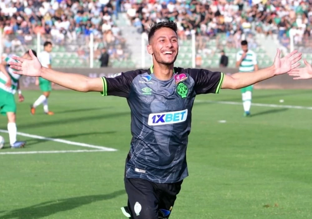 Yousri Bouzok, le meilleur buteur de la Botola Pro Inwi D1 avec 14 buts. Ph. Seddik