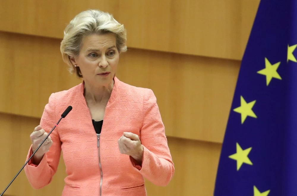 La présidente de la Commission européenne, Ursula von der Leyen 