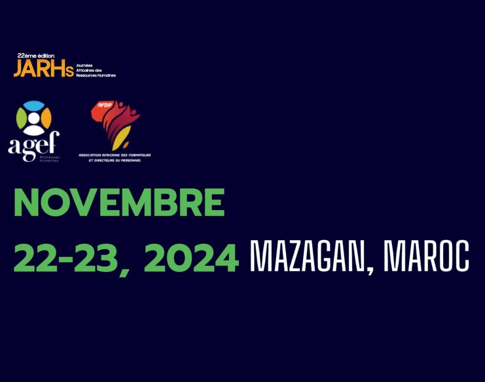 Les journées africaines des ressources humaines, les 22 et 23 novembre à El Jadida