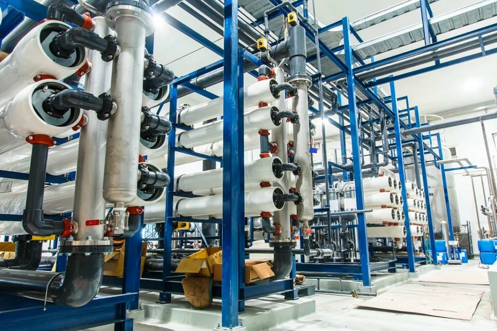 Reverse osmosis system for water drinking plant.