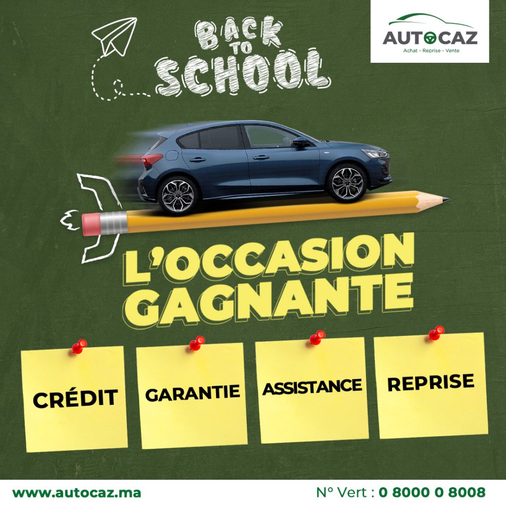 Autocaz Back to School : des véhicules d'occasion avec entretien gratuit et promesse de rachat