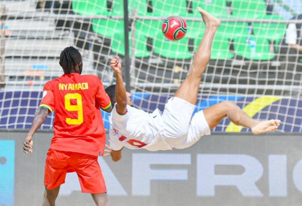 CAN de Beach soccer : les Lions de l’Atlas terminent la phase de poules par une défaite face à l’Égypte