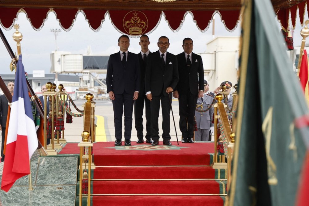 Arrivée au Maroc du Président français pour une visite d'Etat au Royaume à l'invitation de Sa Majesté le Roi