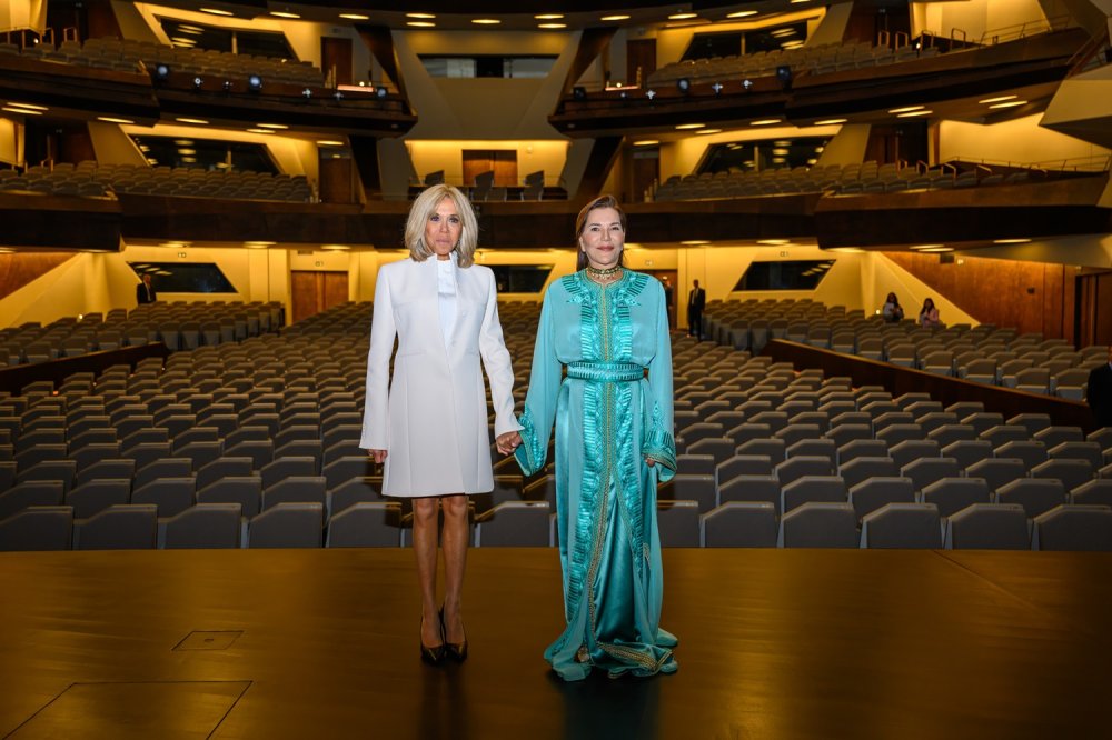 Le Théâtre Royal de Rabat inauguré par S.A.R. la Princesse Lalla Hasnaa, accompagnée de Mme Brigitte Macron