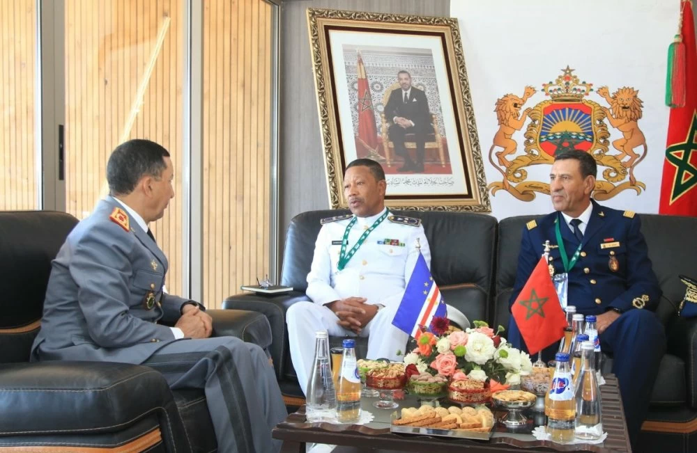 Le général de corps d'Armée, Mohammed Berrid reçoit le Chef d’État-Major des Forces armées du Cap-Vert