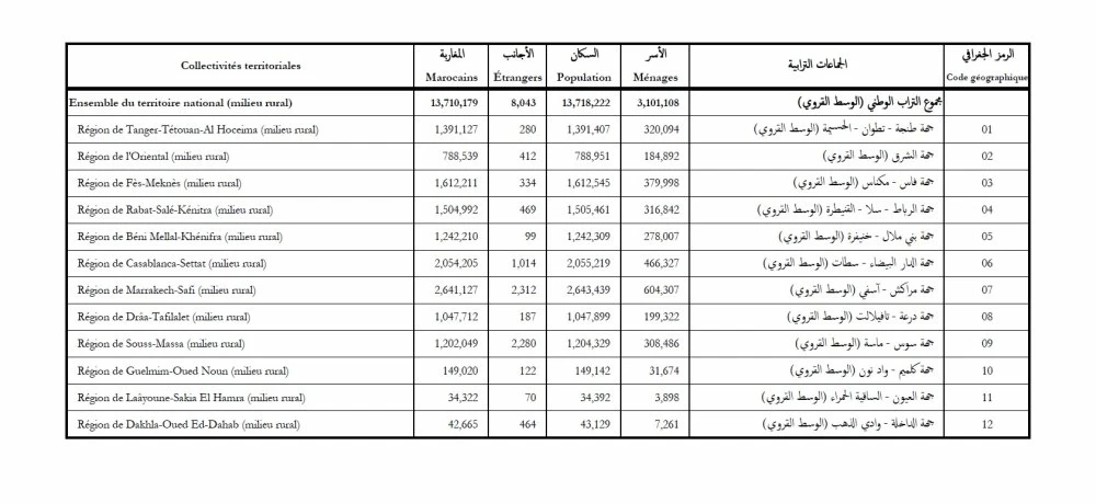 Volkszählung 2024: Einzelheiten zur Verteilung der Bevölkerung Marokkos nach Regionen