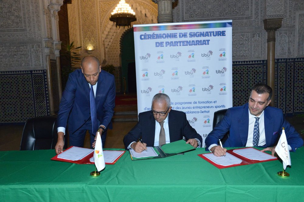 Promotion de l'entrepreneuriat sportif : partenariat entre le Conseil de Casablanca et Tibu Africa