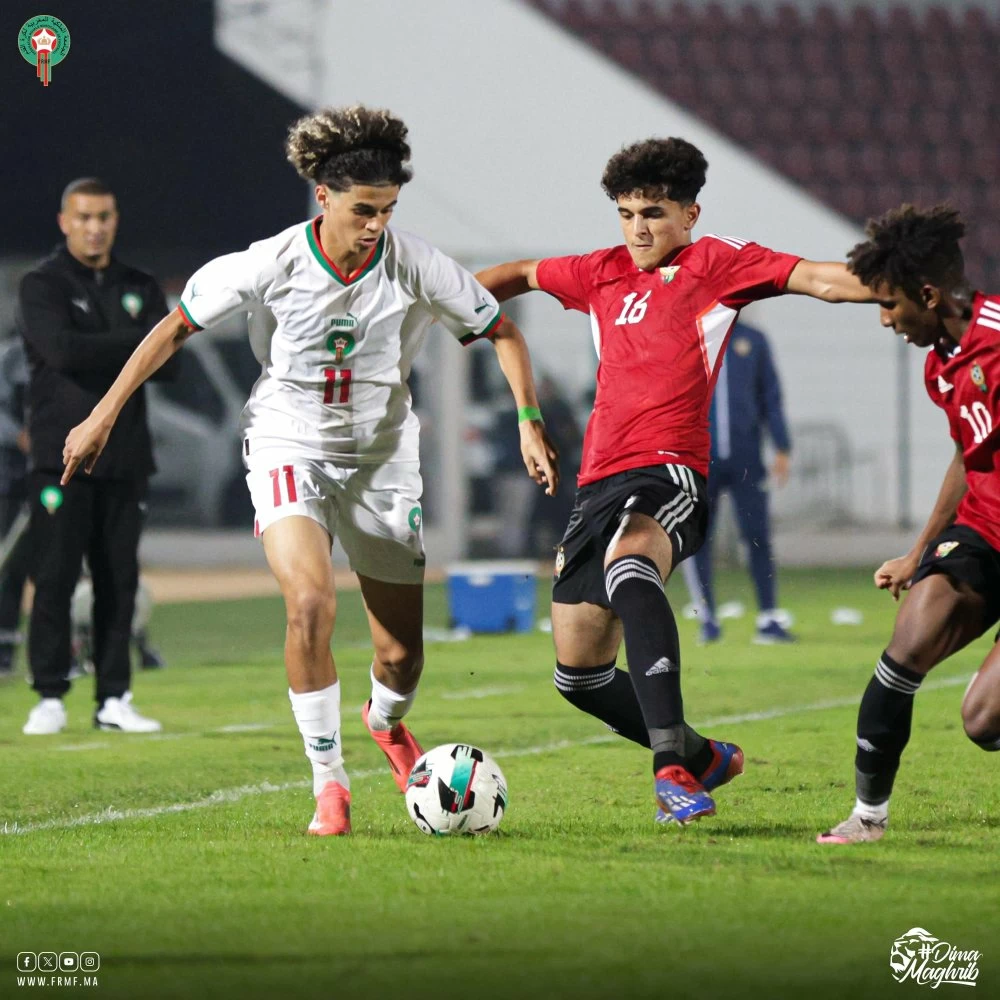 Les Lionceaux de l'Atlas ont parfaitement géré leur match face à la Libye. Ph. FRMF