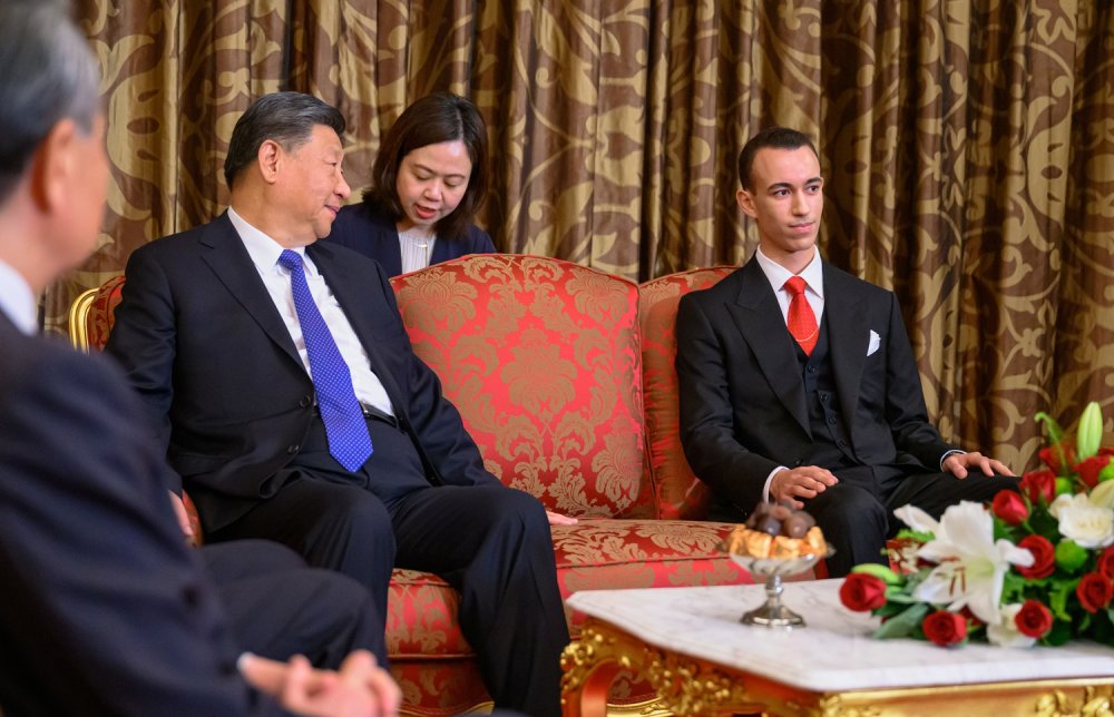 Sur Hautes Instructions de S.M. le Roi, S.A.R. le Prince Héritier Moulay El Hassan reçoit le Président chinois