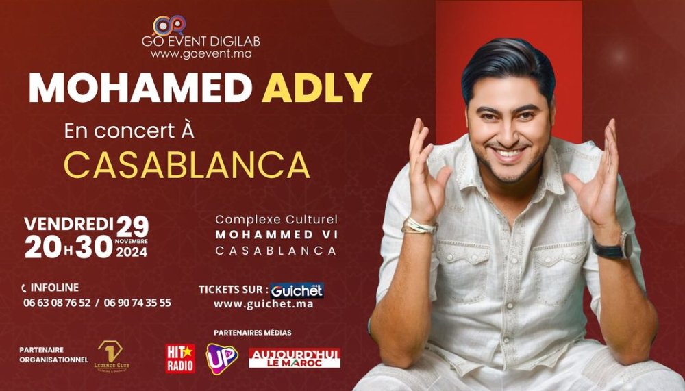 Casablanca : Concert de Mohamed Adly