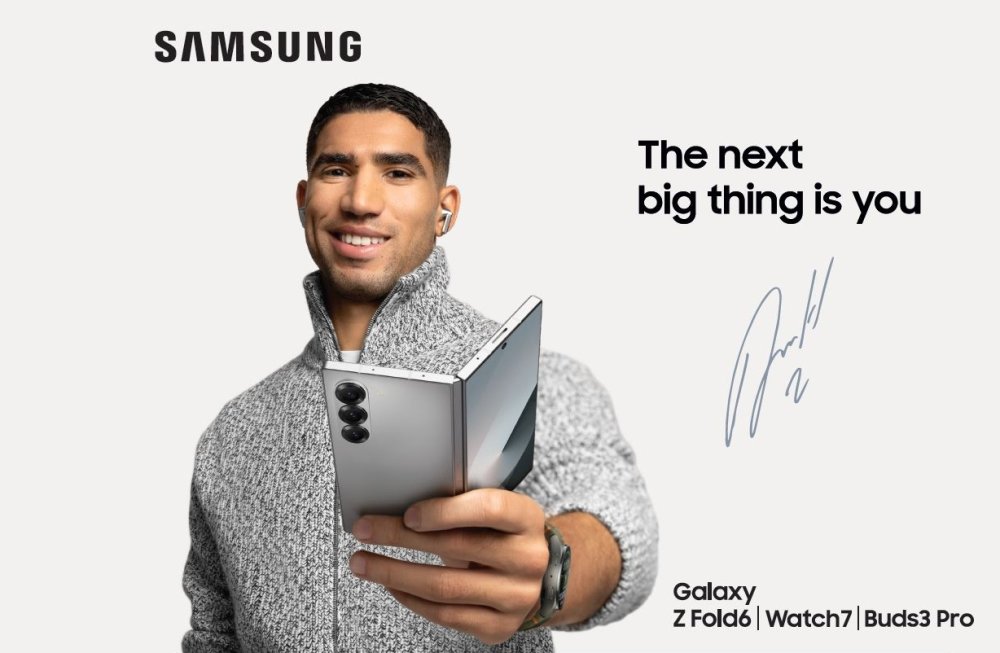 Achraf Hakimi, nouveau visage de Samsung Galaxy