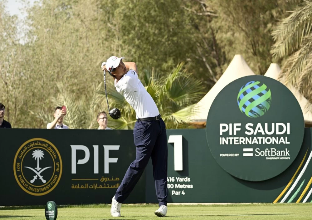  Adam Bresnu lors de sa participation au PIF Saudi International.