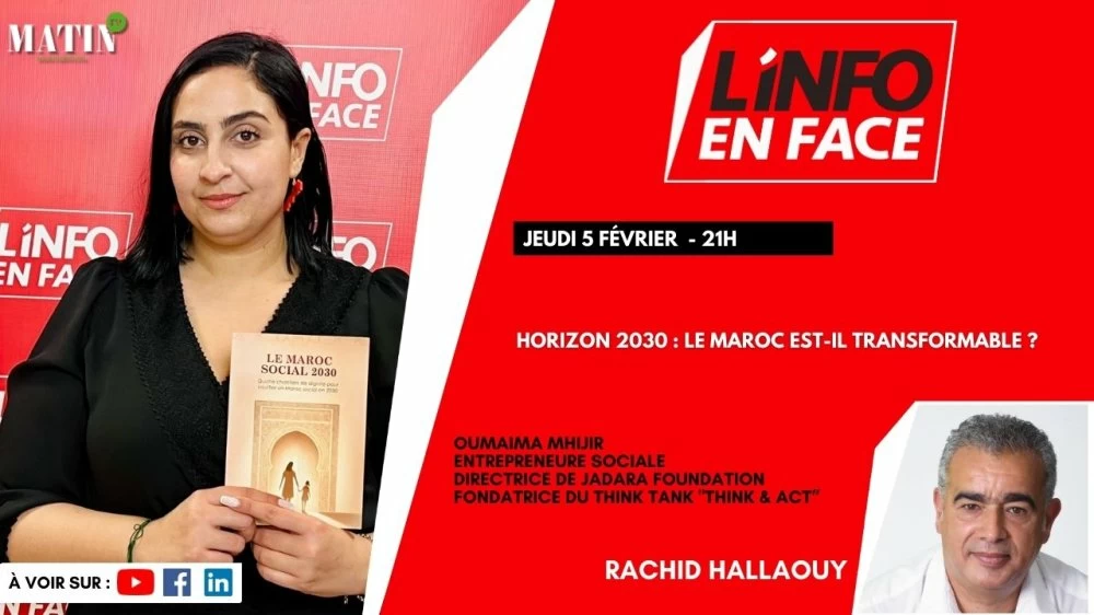 Le Maroc à l'horizon 2030 : Oumaima Mhijir en débat à L’Info en Face