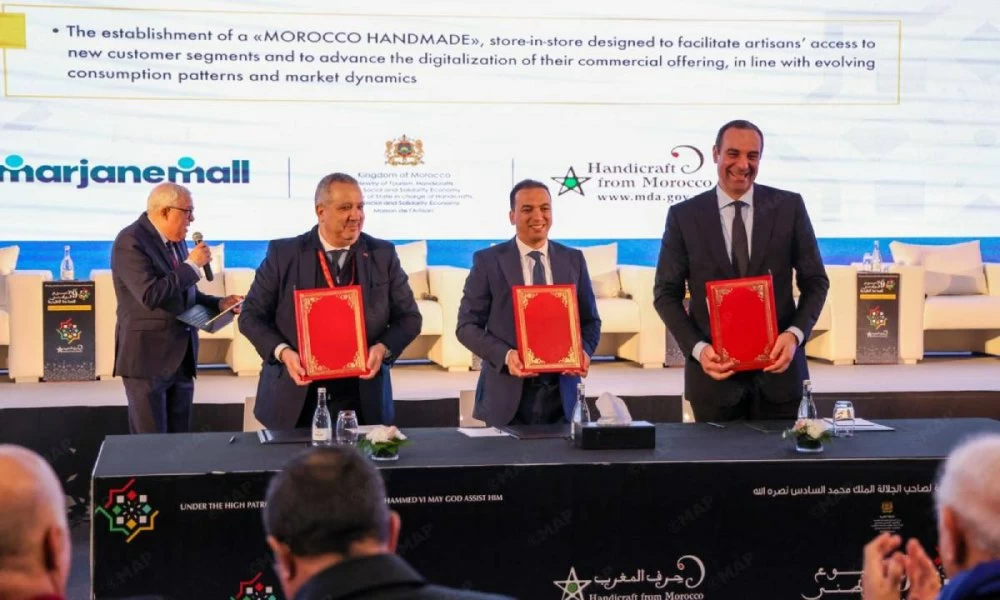 Quatre accords pour financer, digitaliser et exporter l’artisanat marocain