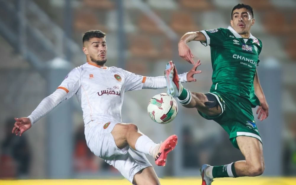 Phase de jeu du match Raja-RSB.