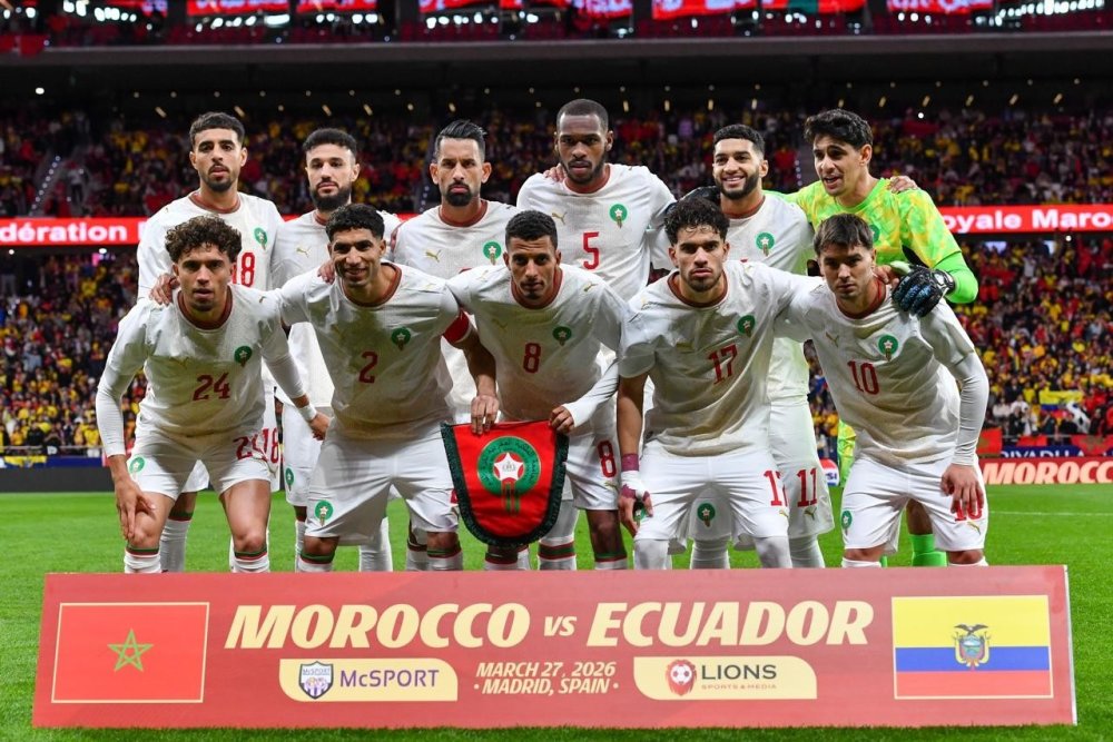 مباراة المغرب وباراغواي على ملعب بولار ديليس