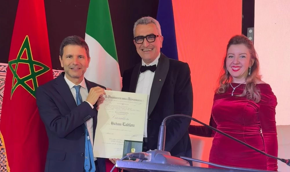 Hicham Lahlou décoré Chevalier de l’Ordre du Mérite de la République italienne