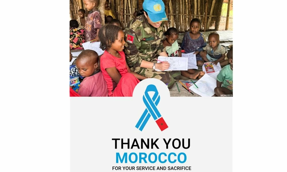 Les Nations Unies rendent hommage aux Casques bleus marocains dans le cadre de la campagne “Service and Sacrifice”