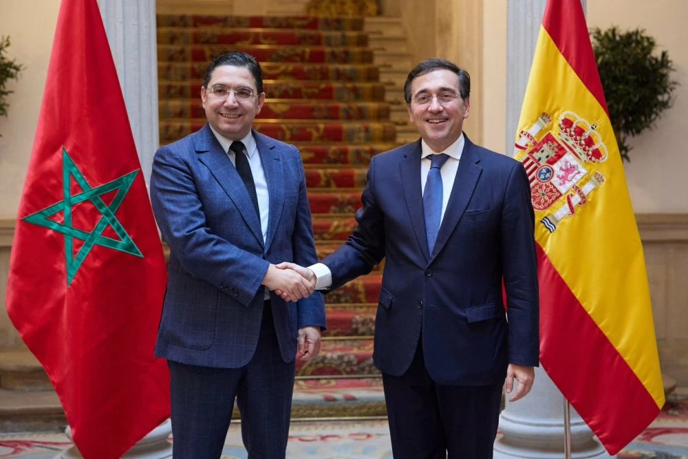 Nasser Bourita et son homologue José Manuel Albares. Ph : Archives