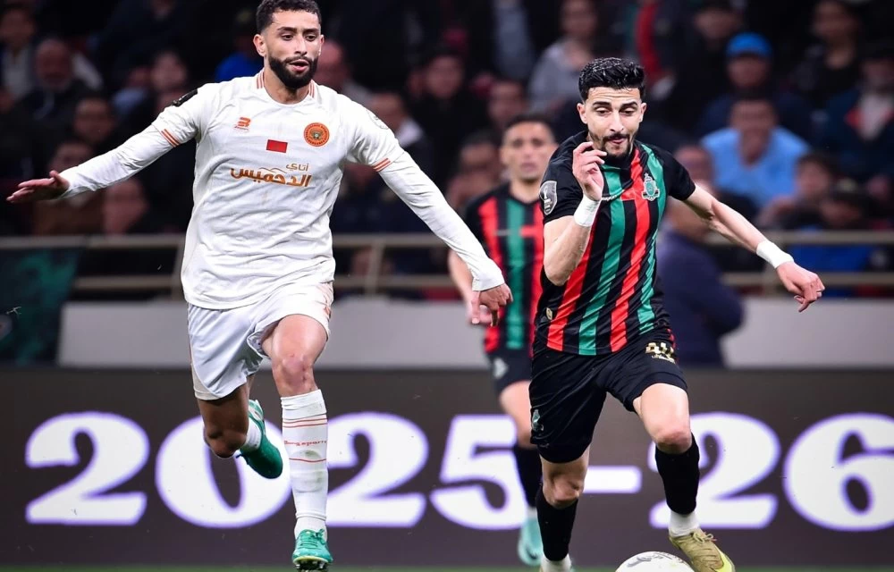 Séquence de jeu de la demi-finale aller entre l'AS FAR et la RSB.