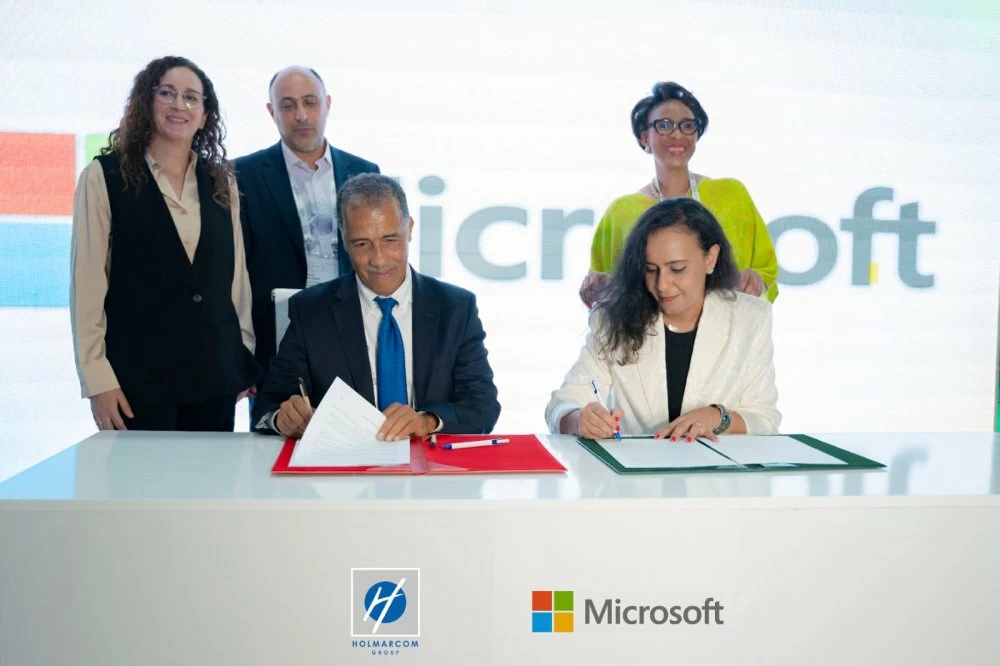 En marge du GITEX Africa 2024, le Groupe Holmarcom et Microsoft ont scellé leur collaboration concernant AI Institute. Ph : Archives