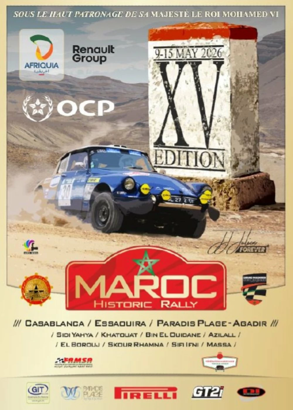 Maroc Historic Rally 2026 : une 15e édition sous le signe de la mémoire automobile
