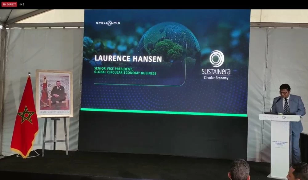 En direct du lancement du nouveau centre d’économie circulaire de Stellantis, à Casablanca