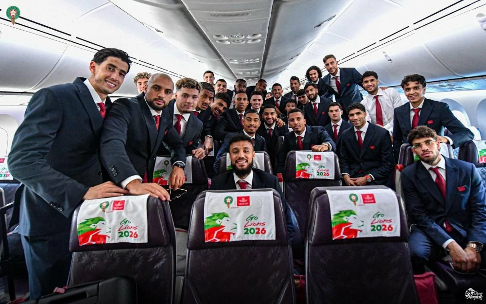 Arrivée des Lions de l'Atlas aux États-Unis pour participer au Mondial 2026