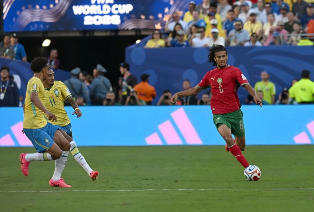 Ayyoub Bouaddi a crevé l'écran face au Brésil, devenant même un véritable phénomène mondial. Ph. FRMF